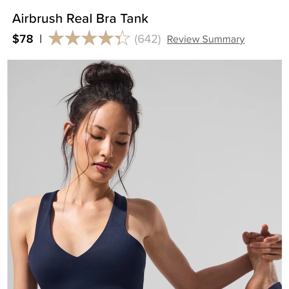 NWT Alo real bra tank
